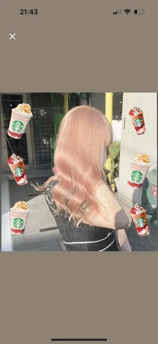 ロング カラー ダブルカラー特化💍 tiam💍韓国ヘアのヘアスタイル