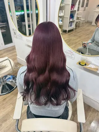ロング カラー Ria🌙*ﾟ 艶カラーのヘアスタイル