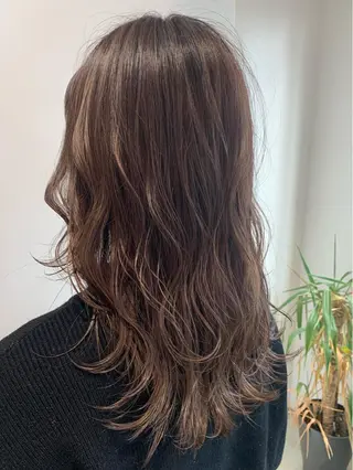 セミロング カラー パーマ Chlom🌿Top Stylist沖田のヘアスタイル