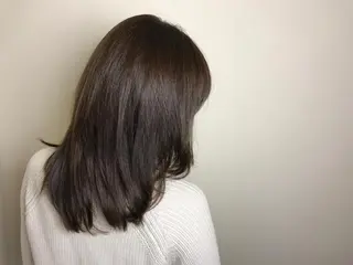 ミディアム セミロング ロング カラー タジマ ヤスヒサのヘアスタイル