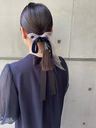 ミディアム 大角  実希のヘアスタイル