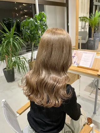 ロング カラー yate'/ Wカラー/小出捷也のヘアスタイル