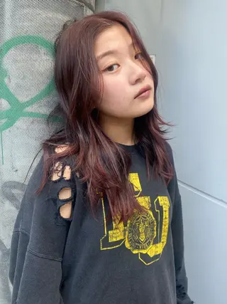 ロング カラー miumiu/恵比寿 カットモデル募集のヘアスタイル