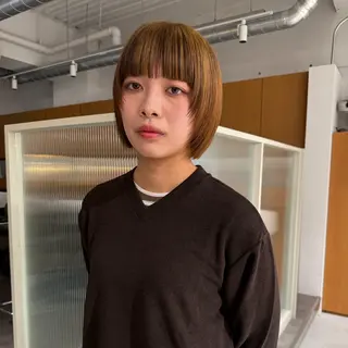 ミディアム ベージュ/暖色🧸 ハイトーン/ninaのヘアスタイル