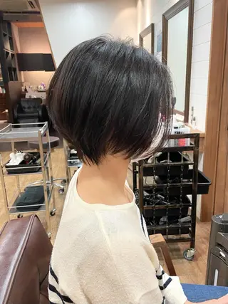 ショート ショート/ボブ/ メンズ/縮毛矯正のヘアスタイル