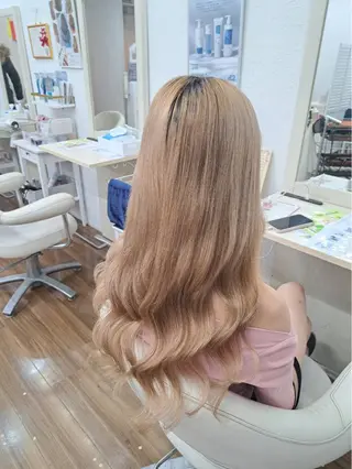 ロング カラー GLOSS 心斎橋 山上のヘアスタイル