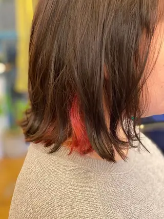 ミディアム カラー Lagom なかだのヘアスタイル