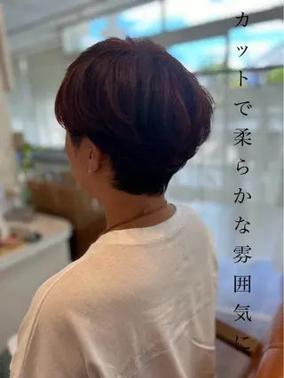 ショート ナチュラルオーブン 大村店🍀深松孝枝のヘアスタイル
