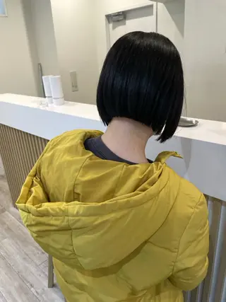 ショート 抜け感ボブ×パーマ |kazaneのヘアスタイル
