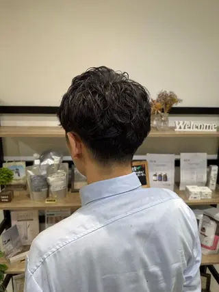 パーマ メンズ 島 歩那のヘアスタイル