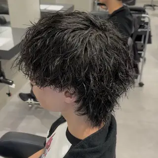 パーマ メンズ シャドウ🐾✖️ 波巻き🌊/AOIのヘアスタイル