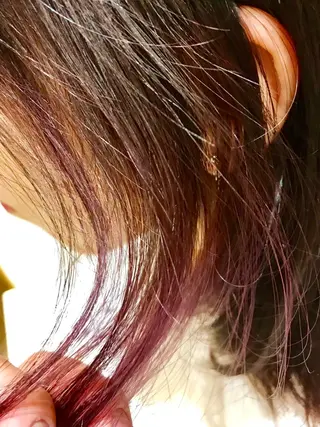 セミロング カラー KEN KENのヘアスタイル