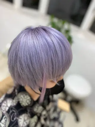 ミディアム カラー ヘアアレンジ メンズ キッズ ネイル マツエク・マツパ アイブロウ 🧡可愛い色落ち🧡 ハイトーン特化🧡のヘアスタイル