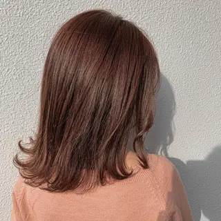 セミロング カラー ブリーチ koheiのヘアスタイル