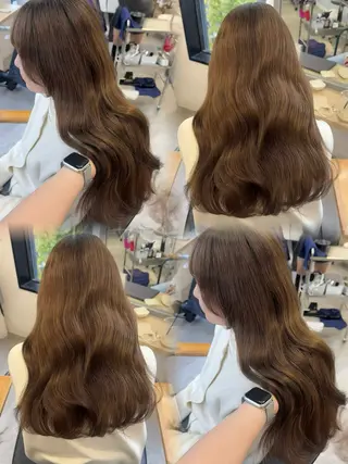 ロング カラー ヘアアレンジ Himawari♡ 柔らかいカラーのヘアスタイル