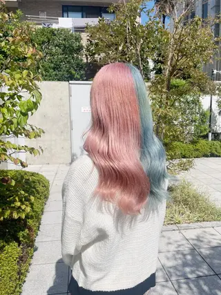セミロング カラー ヘアアレンジ 柔らかカラー/ レイヤーYUTO🧋のヘアスタイル