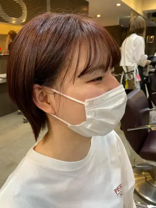 ショート カラー 平野 優奈のヘアスタイル