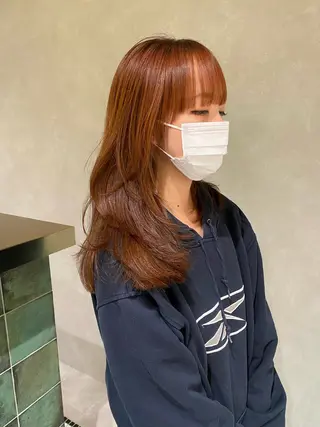 ロング ワンカールで盛れる レイヤー🎀Macoのヘアスタイル