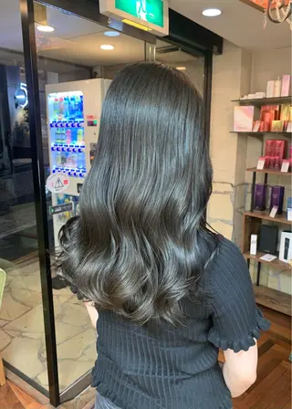 セミロング カラー 矢野 晃平のヘアスタイル