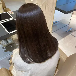 セミロング カラー募集中 広井優菜のヘアスタイル