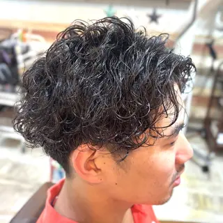 ショート パーマ メンズ 💥桜木町メンズ専門 💥ルキのヘアスタイル