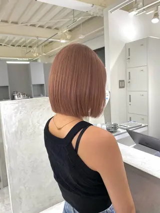 ショート カラー kumon ayu ブリーチ/ハイトーンのヘアスタイル