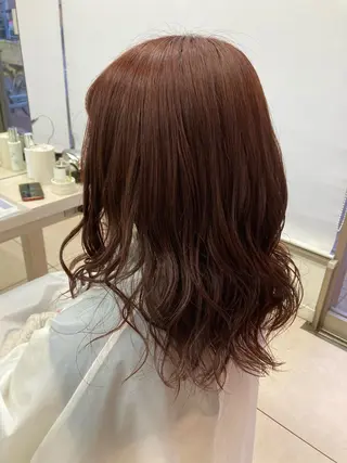 セミロング カラー 🫧ダメージレス🫧 松下のヘアスタイル