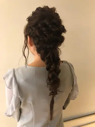 ロング ヘアアレンジ レイヤーカット✂️ 横浜No1♡下鳥翔子のヘアスタイル