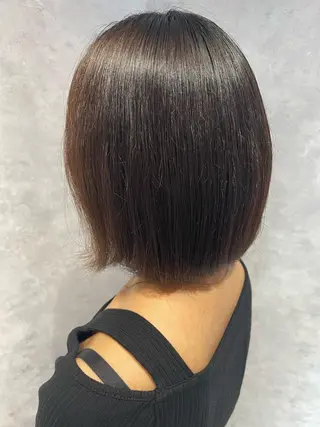 ショート 縮毛矯正・髪質改善 特化 出納 直起のヘアスタイル