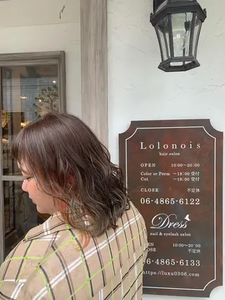 ミディアム カラー パーマ ヘアアレンジ 韓国♡ハイライト ♡YURIのヘアスタイル