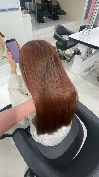 ロング カラー 履歴修正屋さん／ ブロンド／ホワイトのヘアスタイル