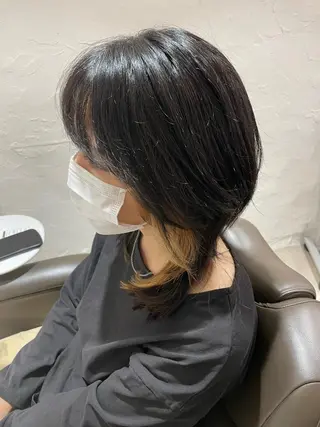 ミディアム カラー 銀座No.1髪質改善 縮毛矯正/本木のヘアスタイル