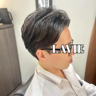 ミディアム メンズ ラヴィニュースタンダードバーバー中野店所属・💈TAMOGAMI AMI💈のヘアスタイル