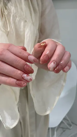 ネイル 【淡色color/ nail】maikoのネイルデザイン
