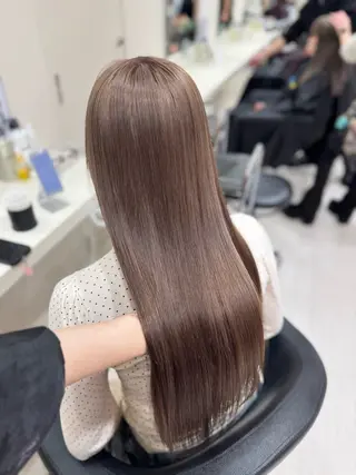 ロング カラー 🤍韓国大人っぽ ベージュMAI🤍のヘアスタイル