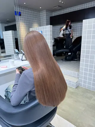 ロング カラー ヘアアレンジ Over hair_ misakiのヘアスタイル
