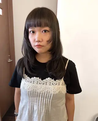 セミロング ウルフカット🪽 レイヤー/髪質改善のヘアスタイル