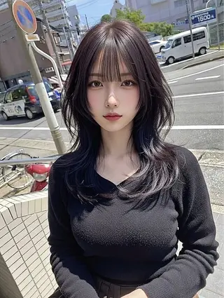 セミロング 野呂 隼人のヘアスタイル