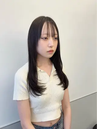 ロング 韓国ヘア🇰🇷 スズキのヘアスタイル
