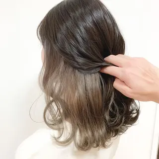 セミロング カラー 🌈限定価格🌈 鈴木　瑛輔のヘアスタイル