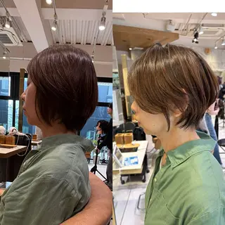 ショート 大人ショート特化/ カットモデル/表参道のヘアスタイル
