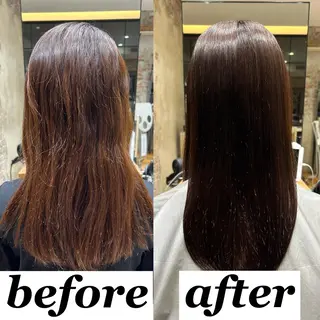 セミロング パーマ 新宿✨顔周りカット 韓国ヘア/坂本亜裟海のヘアスタイル