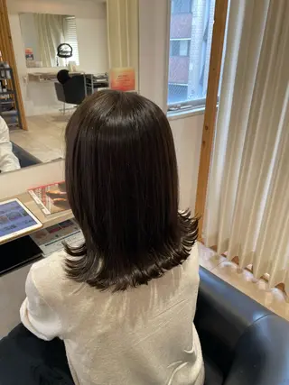 ミディアム ショートボブカット /堀内波玲のヘアスタイル