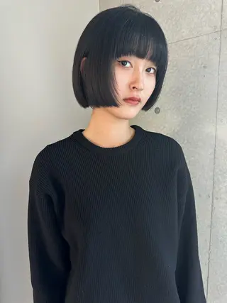 ミディアム ボブ/似合わせカット /ニュアンスカラーのヘアスタイル