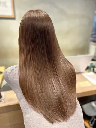 ロング カラー 似合う赤み消しカラー ＊こうき［恵比寿］のヘアスタイル