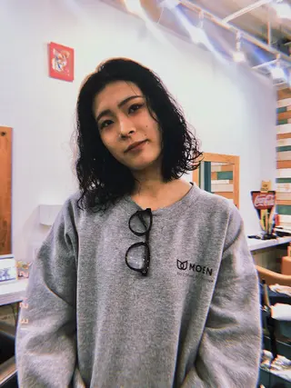 ミディアム 原田 慎吾のヘアスタイル