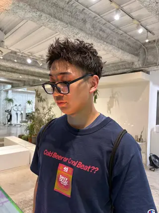 パーマ メンズ ANY/メンズ特化/ シバヤ ユウキのヘアスタイル