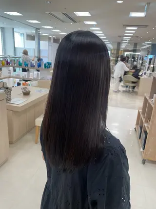 ロング シャドウパーマ／骨格 矯正カット　トモキのヘアスタイル