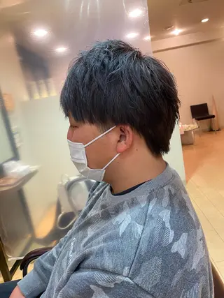 カラー メンズ 安藤 慎悟のヘアスタイル