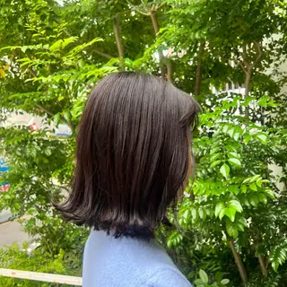 ミディアム カラー 大西 七海のヘアスタイル